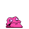 Pinky, the first Gumslime seen in every level, moving