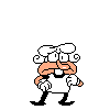 Pizzelle's idle animation where she takes her hat off and scratches her hair.