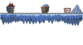 Background decoration #2. Minecart railway with two carts. One with dynamite and one with jawbreakers.