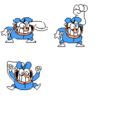 the third and final sprite sheet showing a set of outdated sprites for Pizzano.