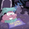 Pizzelle asleep in the artwork for the "Welcome Back!" song.