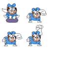 the second sprite sheet showing a set of outdated sprites for Pizzano.