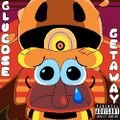 Coneball hovering over Pizzelle in the artwork for the "Glucose Getaway" song.