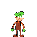 A test sprite of Beanpole. This was the only sprite that was made for him.