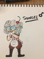 A sketch of Sundee seen in fresh delivery.