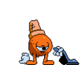 A sprite of Jerald vacuuming, found in the files of the demo.